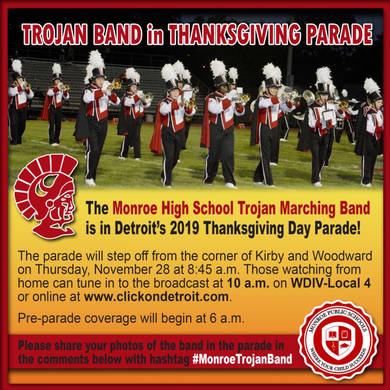 MHS Band in Detroit's 2019 Thanksgiving Day Parade