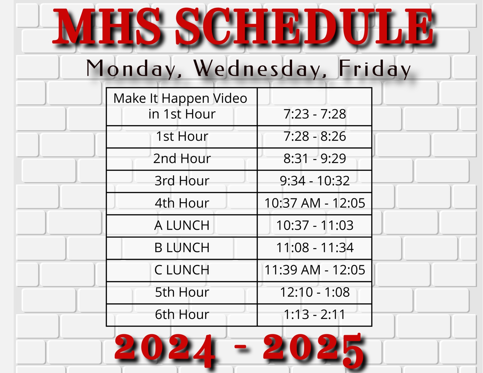 MWTHF 2024-2025